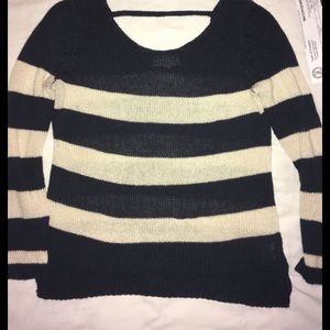 Pink Rose Stripe Sweater
